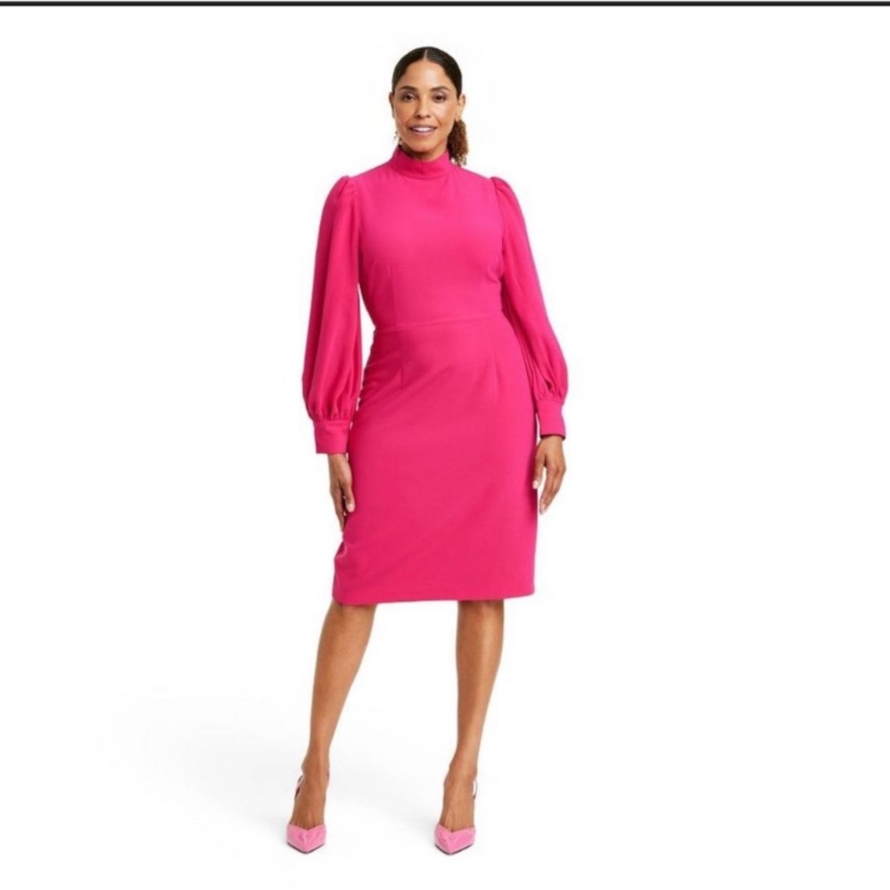 Nwt Sergio Hudson x Target Women's Balloon Sleeve Midi Dress